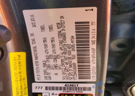 2016 Toyota Tacoma Sr5 V6 from USA, damaged, VIN 5TFCZ5ANXGX026889